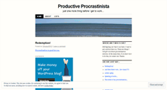 Desktop Screenshot of productiveprocrastinista.wordpress.com