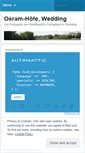 Mobile Screenshot of osramhoefewedding.wordpress.com