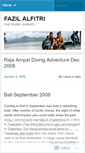 Mobile Screenshot of fazilalfitri.wordpress.com