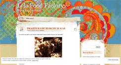 Desktop Screenshot of lolafoodfactory.wordpress.com