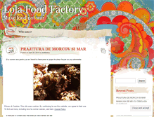 Tablet Screenshot of lolafoodfactory.wordpress.com