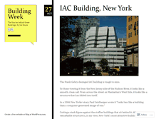Tablet Screenshot of buildingweek.wordpress.com
