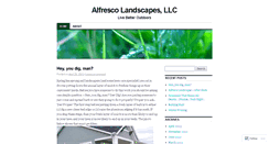 Desktop Screenshot of alfrescolandscapes.wordpress.com