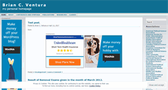 Desktop Screenshot of brianventura.wordpress.com