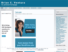 Tablet Screenshot of brianventura.wordpress.com