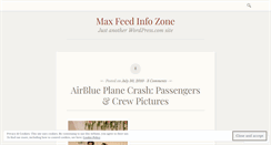 Desktop Screenshot of maxfeed.wordpress.com