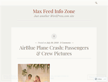 Tablet Screenshot of maxfeed.wordpress.com