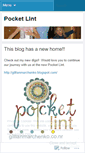Mobile Screenshot of lintofpocket.wordpress.com
