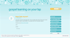 Desktop Screenshot of gospellearningonyourlap.wordpress.com
