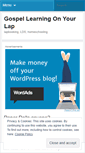 Mobile Screenshot of gospellearningonyourlap.wordpress.com