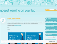 Tablet Screenshot of gospellearningonyourlap.wordpress.com