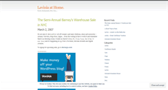 Desktop Screenshot of laviniaathome.wordpress.com