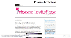 Desktop Screenshot of princessinvitations.wordpress.com