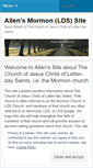 Mobile Screenshot of mormonsite.wordpress.com