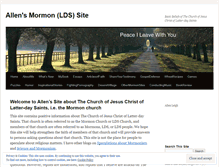 Tablet Screenshot of mormonsite.wordpress.com