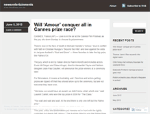 Tablet Screenshot of newsentertainments.wordpress.com