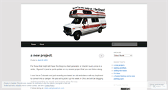 Desktop Screenshot of mylifeinavan.wordpress.com