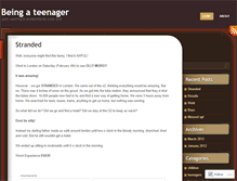 Tablet Screenshot of beingateenageralixjade1.wordpress.com