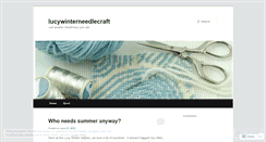 Desktop Screenshot of lucywinterneedlecraft.wordpress.com