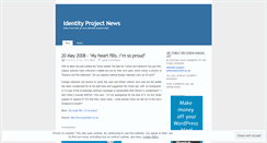 Desktop Screenshot of identityproject.wordpress.com
