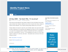 Tablet Screenshot of identityproject.wordpress.com