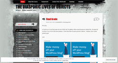 Desktop Screenshot of diasporiclivesofobjects2012.wordpress.com