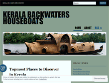 Tablet Screenshot of keralabackwatershouseboats.wordpress.com