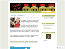 Tablet Screenshot of chosenfood.wordpress.com