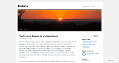 Desktop Screenshot of akshina.wordpress.com
