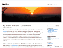 Tablet Screenshot of akshina.wordpress.com