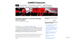 Desktop Screenshot of agmerfederacion.wordpress.com