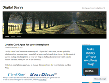 Tablet Screenshot of digitalsavvy.wordpress.com