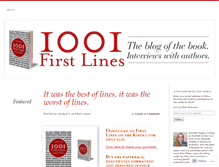 Tablet Screenshot of 1001firstlines.wordpress.com