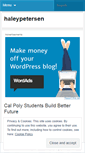 Mobile Screenshot of haleypetersen.wordpress.com