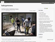 Tablet Screenshot of haleypetersen.wordpress.com