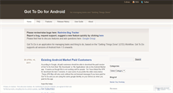 Desktop Screenshot of gottodoapp.wordpress.com