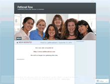 Tablet Screenshot of petticoatrow1.wordpress.com