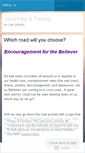 Mobile Screenshot of journey4today.wordpress.com