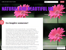 Tablet Screenshot of naturalandbeautifulme.wordpress.com