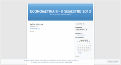 Desktop Screenshot of econometriaii.wordpress.com