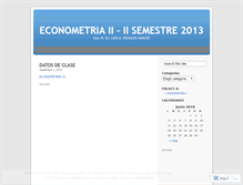 Tablet Screenshot of econometriaii.wordpress.com