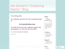 Tablet Screenshot of joedonlan.wordpress.com