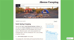 Desktop Screenshot of akomacamping.wordpress.com
