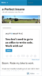Mobile Screenshot of aperfectinsane.wordpress.com