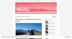 Desktop Screenshot of levonamochila.wordpress.com