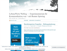 Tablet Screenshot of lebenswerte.wordpress.com