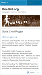 Mobile Screenshot of oneballorg.wordpress.com
