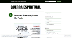Desktop Screenshot of guerraespiritual.wordpress.com