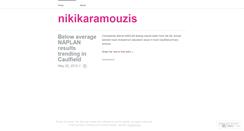 Desktop Screenshot of nikikaramouzis.wordpress.com