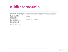 Tablet Screenshot of nikikaramouzis.wordpress.com